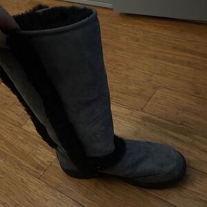 Women's Black Suede Boots